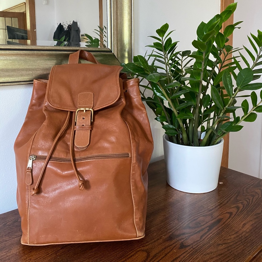 Coach Brown Leather Rucksack Backpack